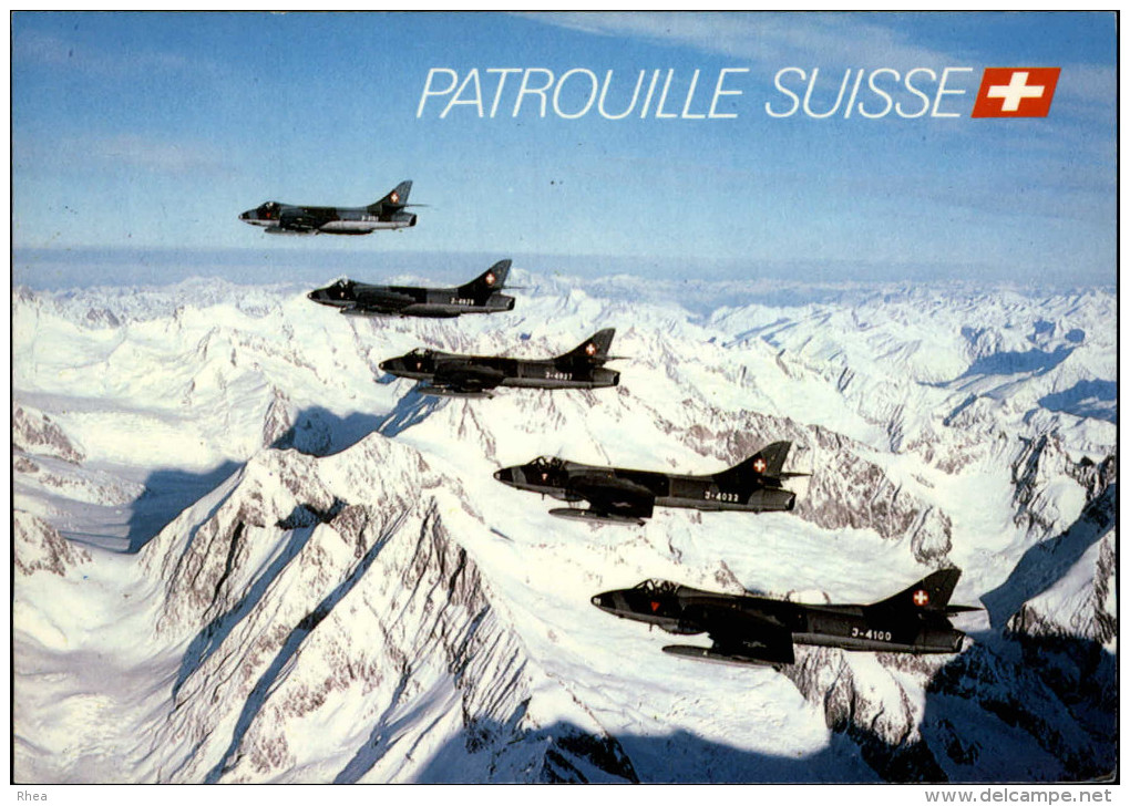 AVIATION  MILITAIRE - AVION - PATROUILLE SUISSE - 1946-....: Ere Moderne