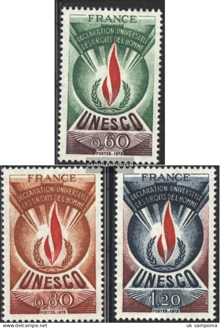 France DB13-DB15 (complete Issue) Unmounted Mint / Never Hinged 1975 UNESCO-Emblem - Neufs