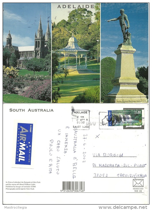 AUSTRALIA   ADELAIDE  St.Peters  Elder Park  William Light - Adelaide