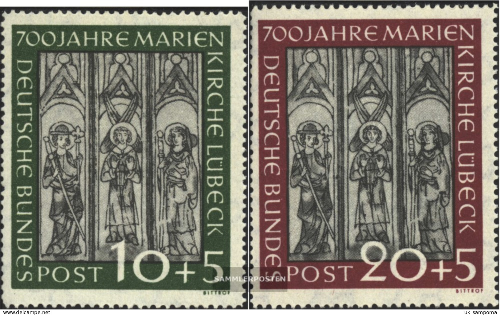 FRD (FR.Germany) 139-140 (complete Issue) Unmounted Mint / Never Hinged 1951 St. Mary's - Unused Stamps