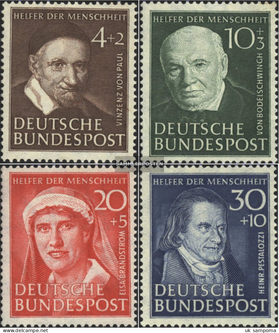 FRD (FR.Germany) 143-146 (complete Issue) Unmounted Mint / Never Hinged 1951 Welfare - Unused Stamps