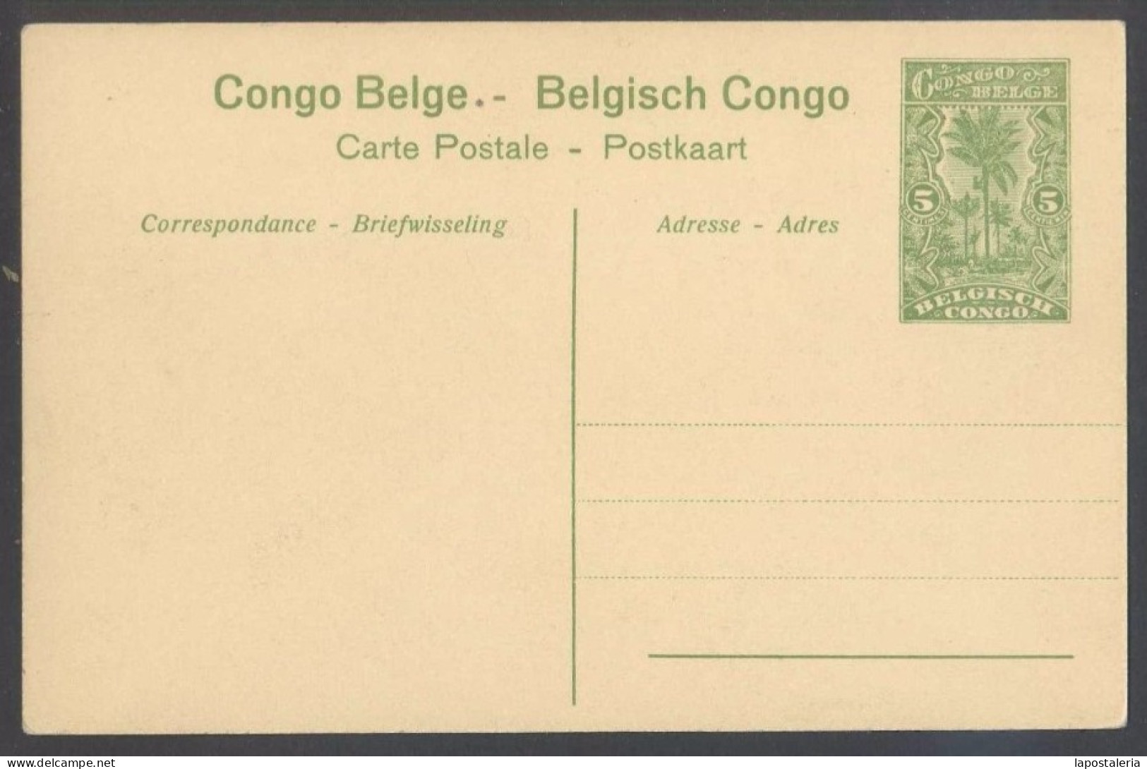 Lukafu. *Congo Belge - Attaque D'une Termitière Sur La Nouvelle Route De Lukafu* Entero Postal. - Congo Belga