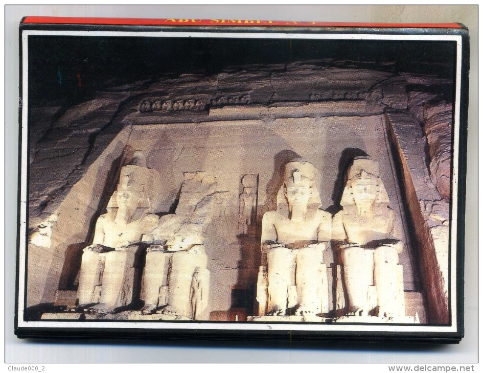 DEPLIANT CARTES POSTALES D ' ABU SIMBEL - Abu Simbel Temples