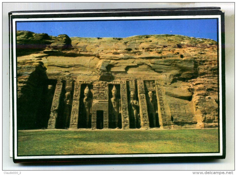 DEPLIANT CARTES POSTALES D ' ABU SIMBEL - Abu Simbel Temples