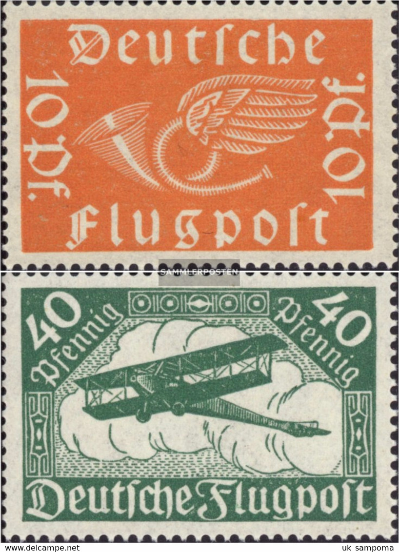 German Empire 111-112 (complete Issue) Unmounted Mint / Never Hinged 1919 Airmail - Unused Stamps