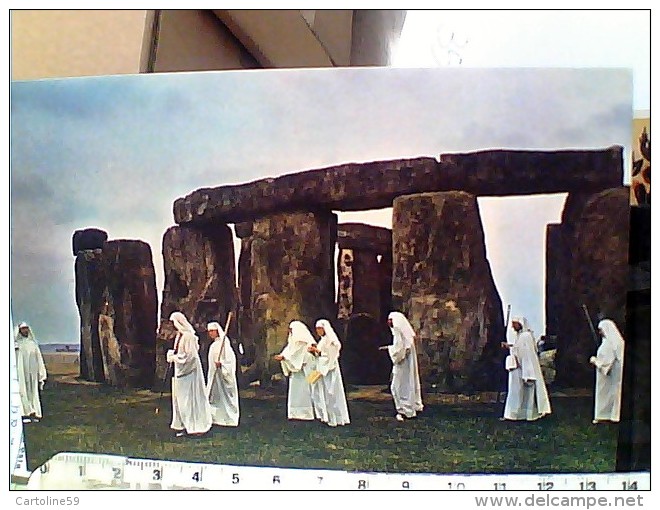 STONEHENGE CEREMONY Wiltshire ILLUSTRATA    N1970 EV16 - Stonehenge