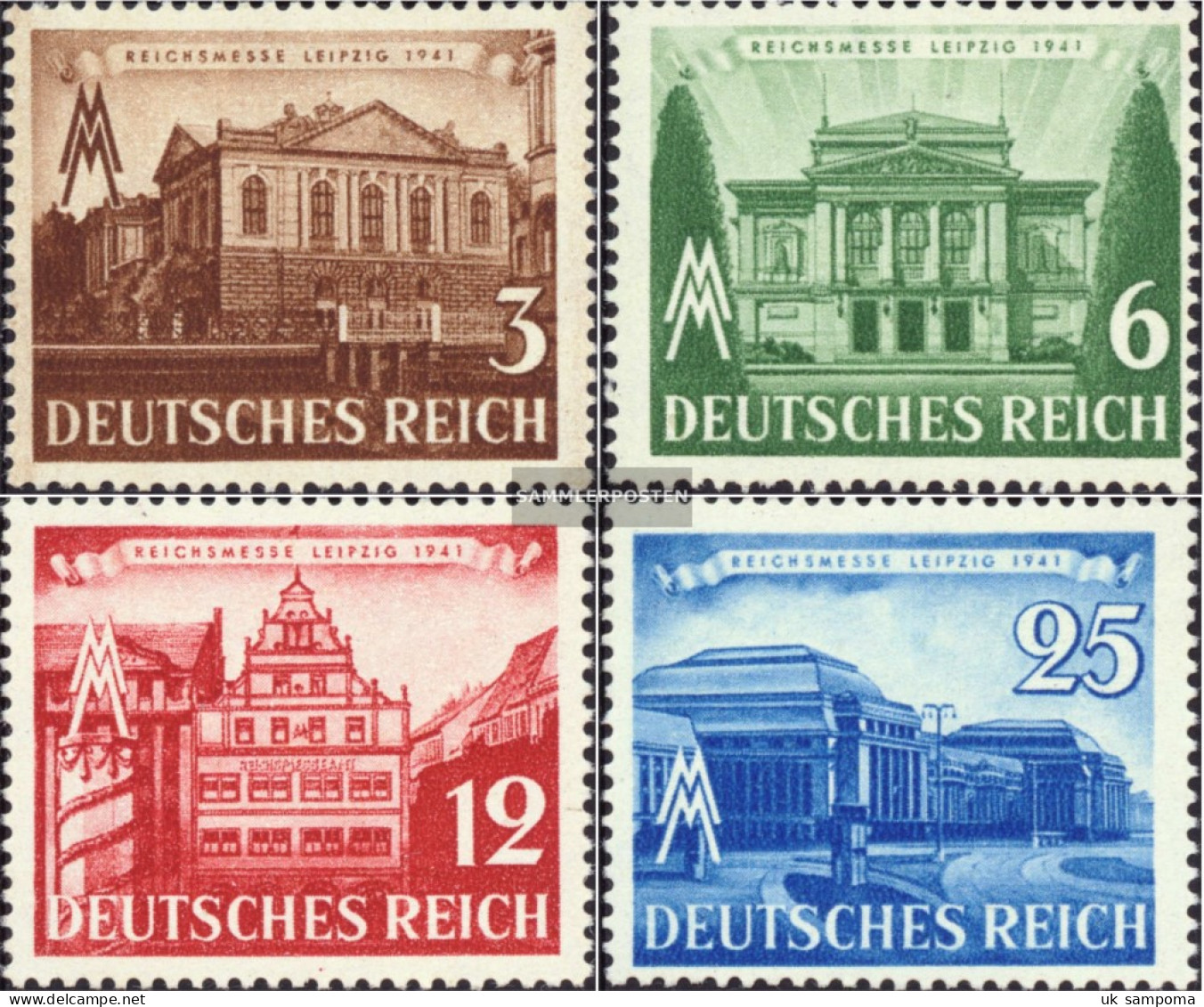 German Empire 764-767 (complete Issue) Unmounted Mint / Never Hinged 1941 Fair Leipzig - Unused Stamps