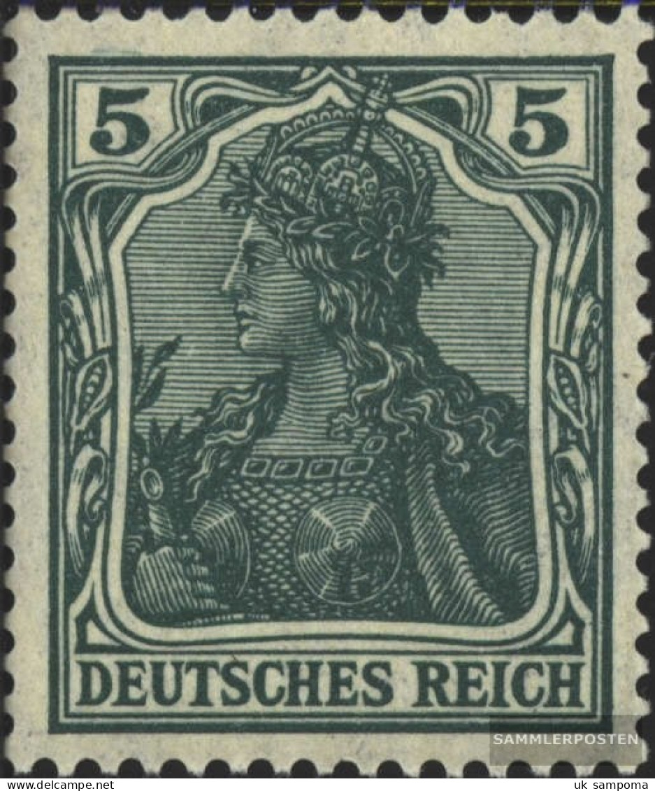 German Empire 85II D Tested KriegsDruck With Hinge 1915 Germania - Unused Stamps