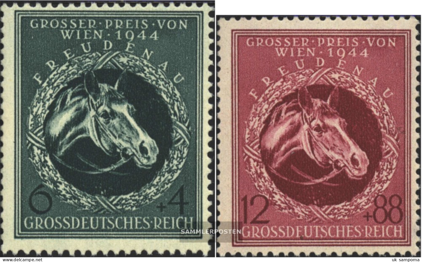 German Empire 900-901 (complete Issue) Unmounted Mint / Never Hinged 1944 Grams. Price V. Vienna Horse Racing - Unused Stamps