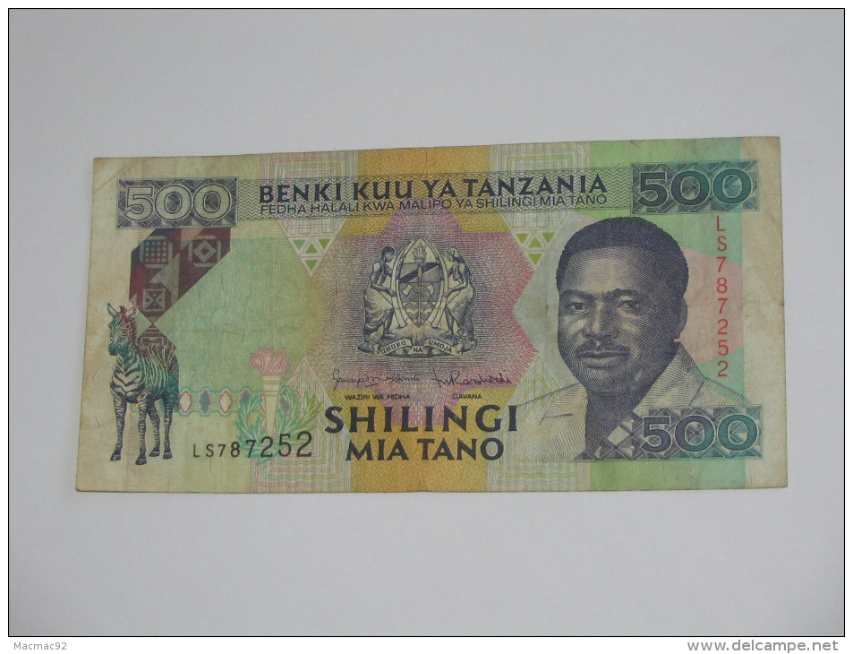 500, Mia Tano Shiligi 1993 Benki Kuu Ya TANZANIA **** EN ACHAT IMMEDIAT **** - Tanzanie