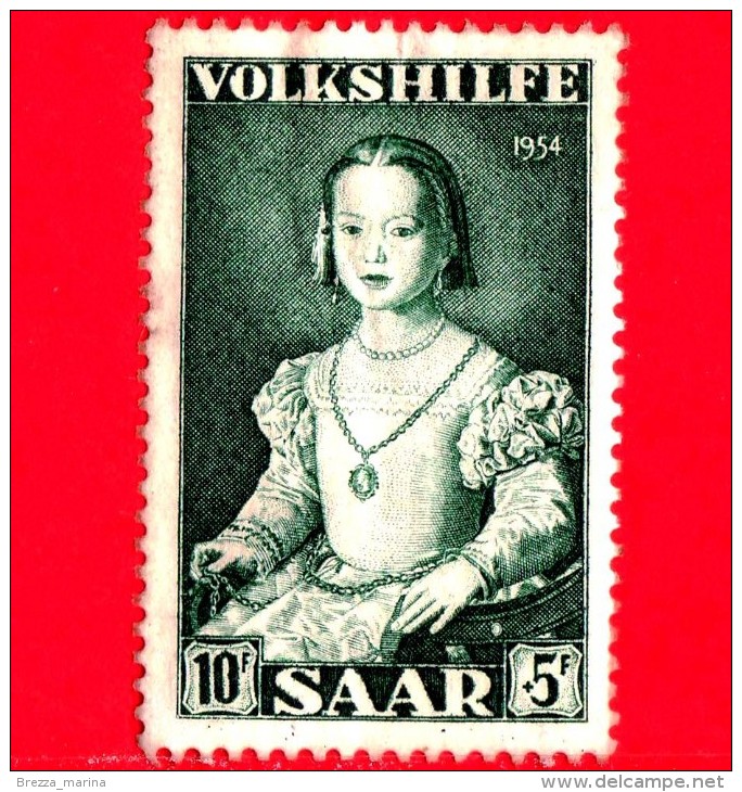 SARRE - SAAR - Usato - 1954 - 10+5 - Oblitérés