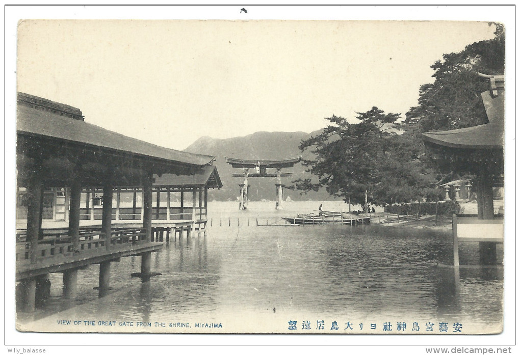 ///   CPA  Asie - Japon - Japan - View Of The Great Gate From De Shrine - MIYAJIMA   // - Hiroshima