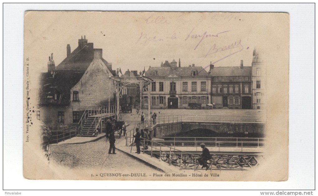 QUESNOY-sur-DEULE Place Des Moulins Hôtel De Ville - Quievrechain