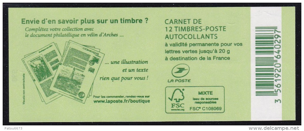 RARE CARNET LETTRE VERTE CIAPPA AVEC DATE EN POSITION HAUTE - Autres & Non Classés