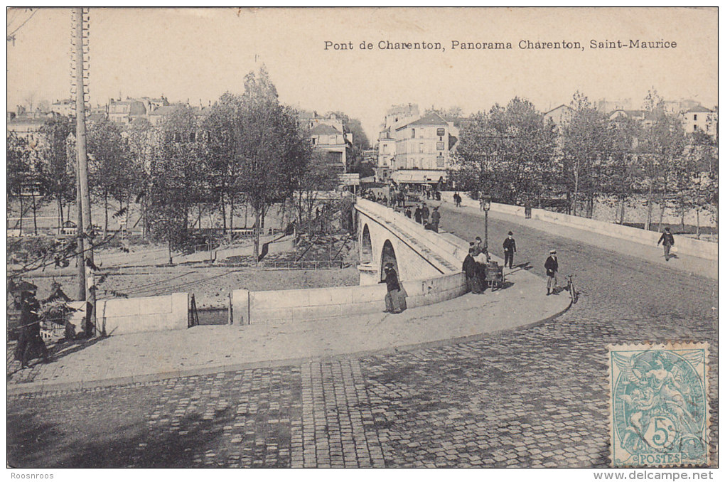 CP CHARENTON 94  VAL DE MARNE PANORAMA SAINT MAURICE - Charenton Le Pont