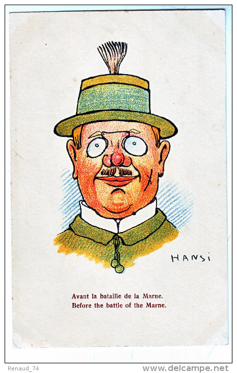 CPA HANSI  Caricature Politique Militaria - Hansi