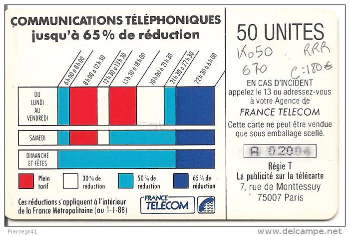 CARTE-PUBLIC-Ko50-50U-SO3 S/Entourage-CORDON-FOND BLEU OFFSET-N° Lasers-A 02004-TBE - Cordons'