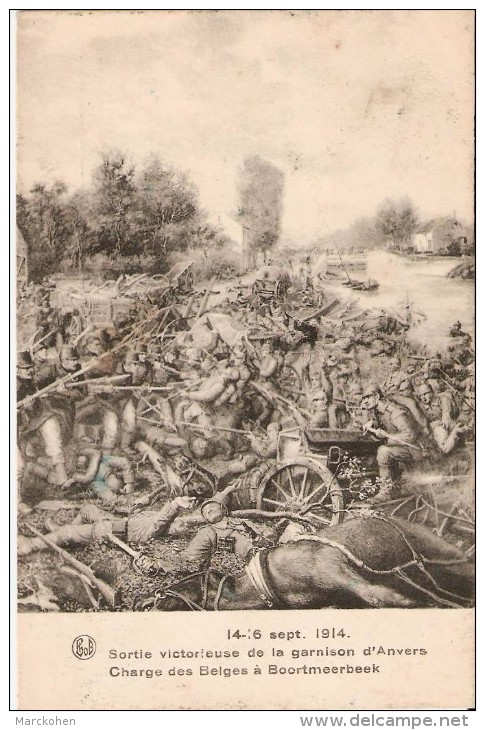BOORTMEERBEEK (3190) - MILITARIA : 14-16/09/1914 - SORTIE VICTORIEUSE DE LA GARNISON D´ANVERS / CHARGE DES BELGES. - Boortmeerbeek