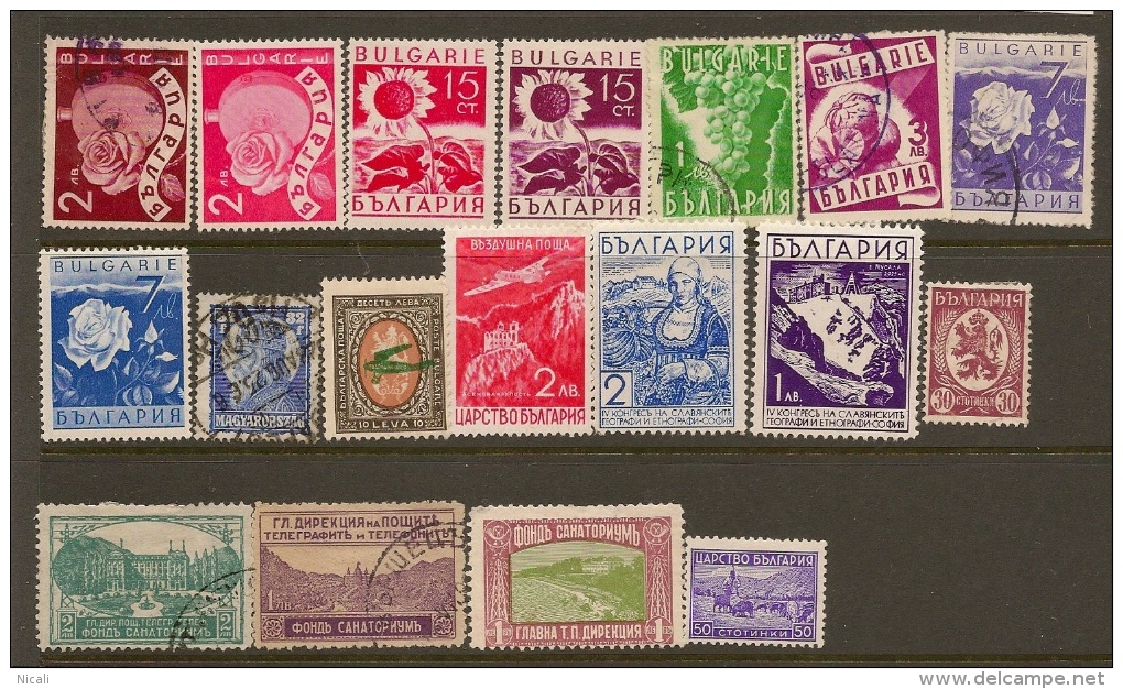 BULGARIA Selection (18) 1925 - 1940 M+U #GM3 - Collections, Lots & Series