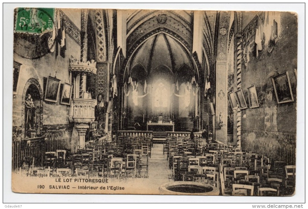 SALVIAC (46) - INTERIEUR DE L'EGLISE - Salviac