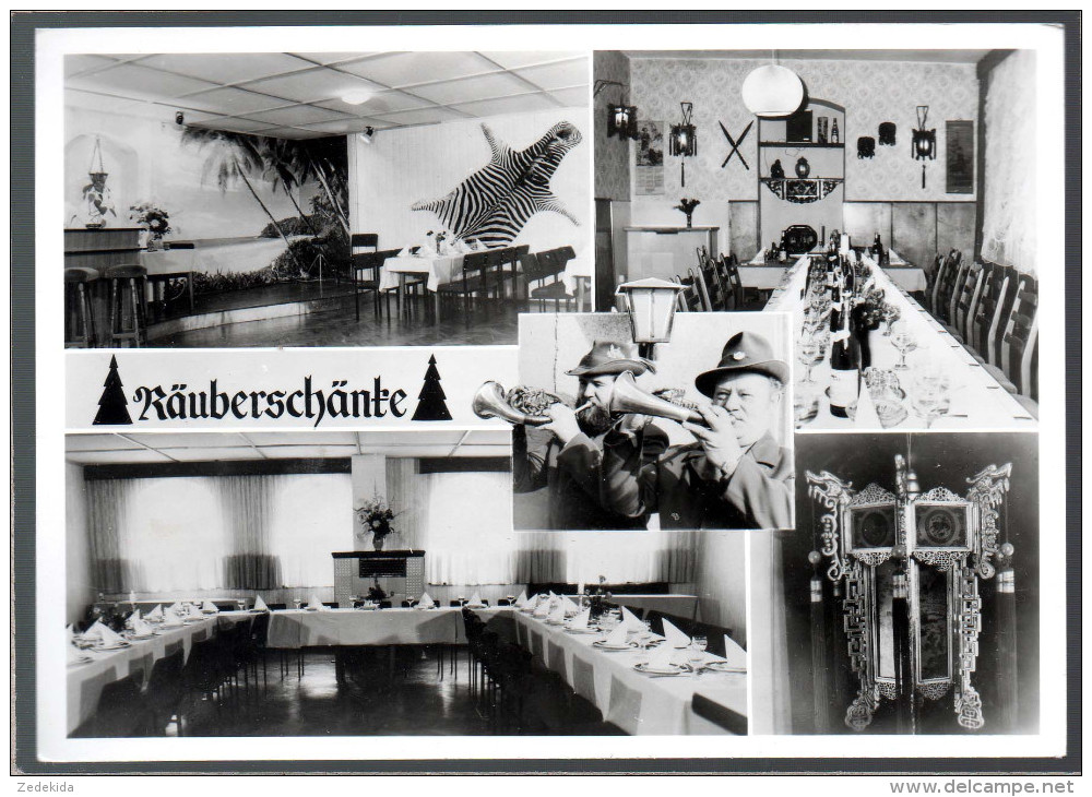 0573 Alte Foto Ansichtskarte DDR - Gaststätte Räuberschänke Hartha DDR 1988 - Hartha