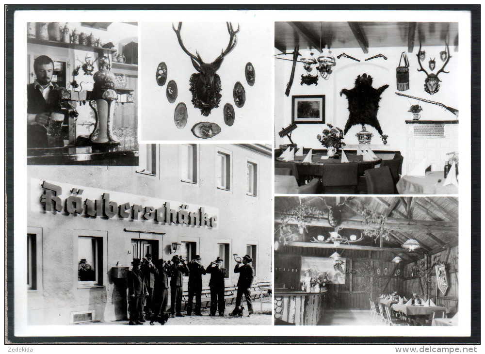 0580 Alte Foto Ansichtskarte DDR - Gaststätte Räuberschänke Hartha DDR 1988 - Hartha