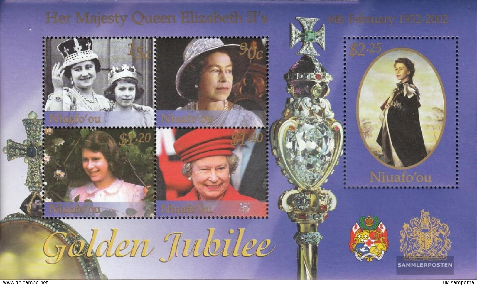 Niuafo Ou - Island Block32 (complete Issue) Unmounted Mint / Never Hinged 2002 Queen Elizabeth II. - Tonga (1970-...)