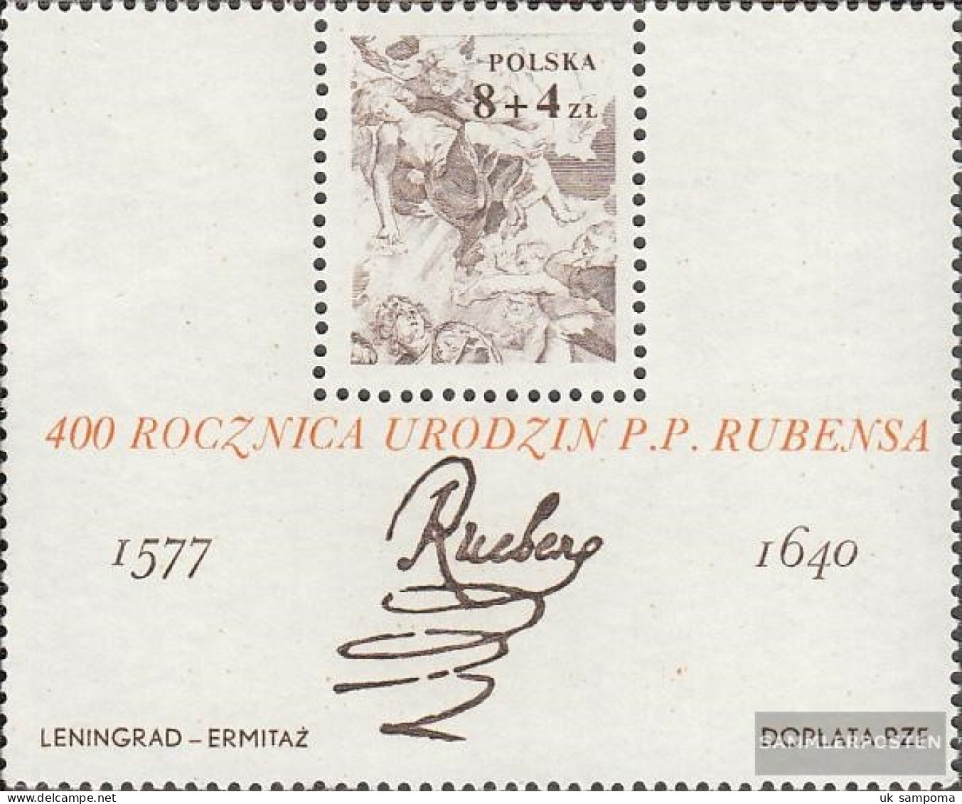 Poland Block67 (complete Issue) Unmounted Mint / Never Hinged 1977 Peter Paul Rubens - Blocks & Kleinbögen