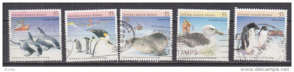 PGL CP006 - AUSTRALIAN ANTARTIC TERRITORY Yv N°79/83 - Gebruikt