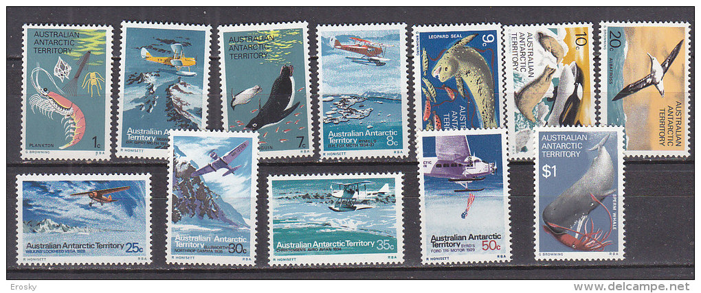 PGL CP038 - AUSTRALIAN ANTARTIC TERRITORY Yv N°23/34 ** ANIMAUX ANIMALS - Nuevos