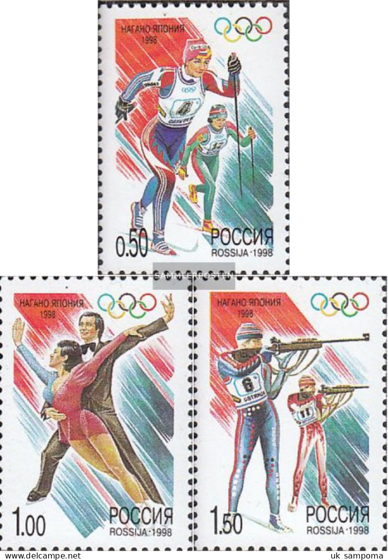 Russland 643-645 (complete Issue) Unmounted Mint / Never Hinged 1998 Olympics Winter Games 98 - Lithuania
