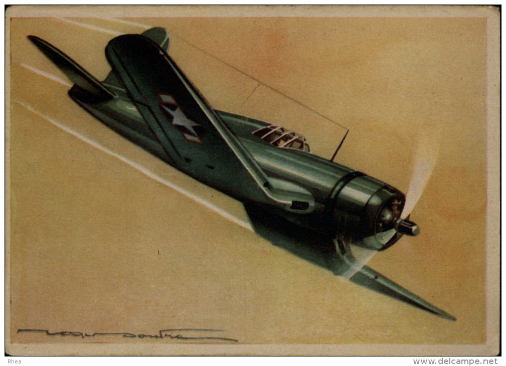 AVIATION  MILITAIRE - AVION - Dessin - VOUGHT SIKORSKY - 1939-1945: 2ème Guerre