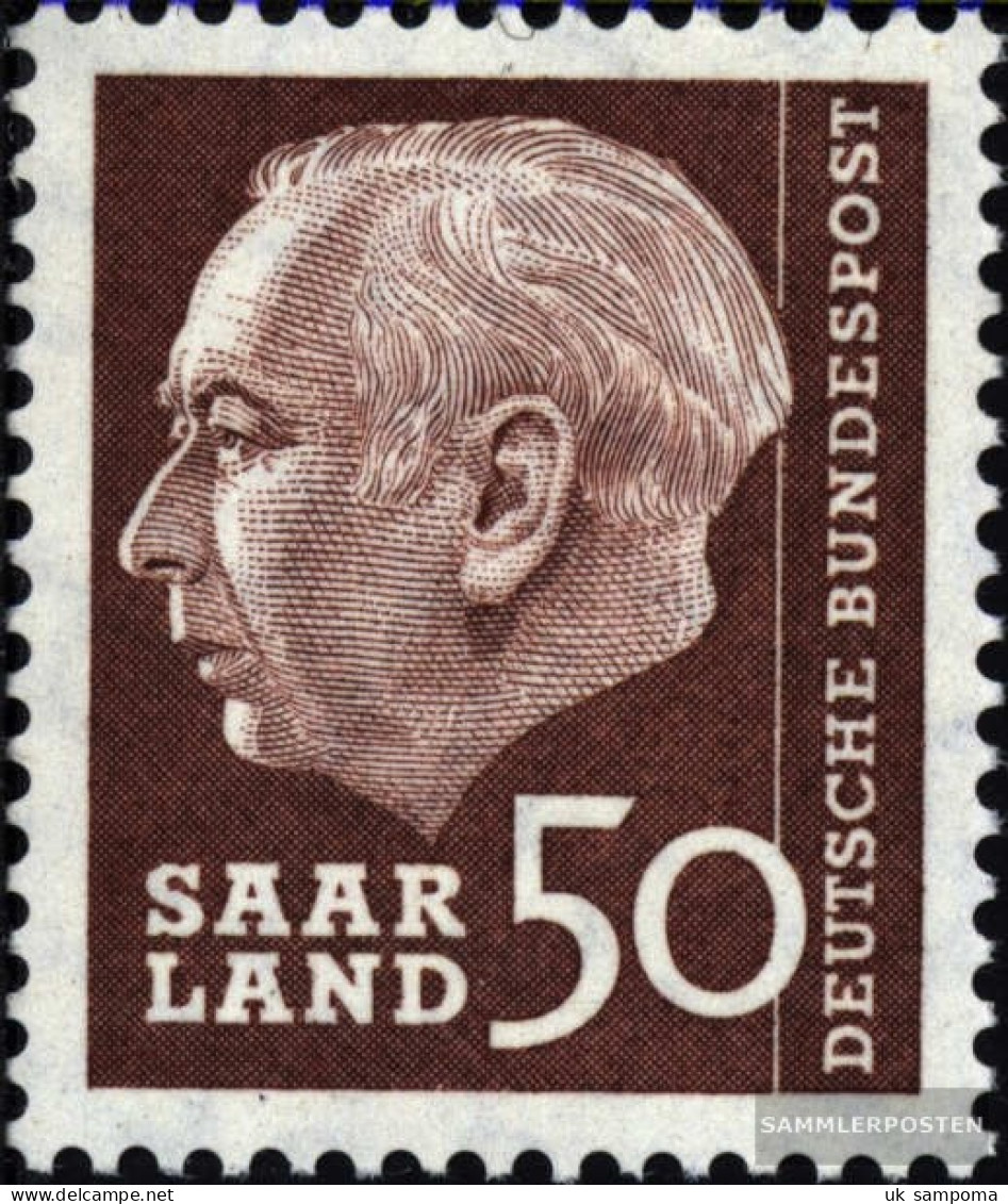 Saar 393 Unmounted Mint / Never Hinged 1957 Heuss I - Ongebruikt