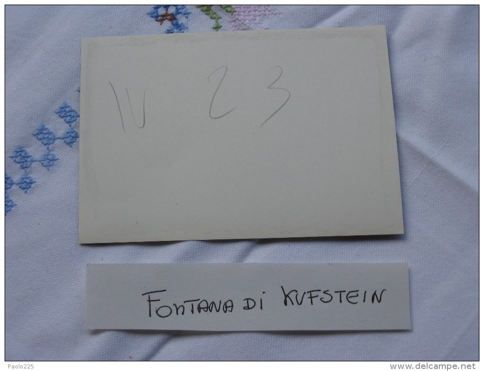 KUFSTEIN - Tirolo Fiume INN Fontana In Centro Foto BN 8,5 X 12 Realizzata Anni '50 Circa Unica E Senza Negativo - Kufstein