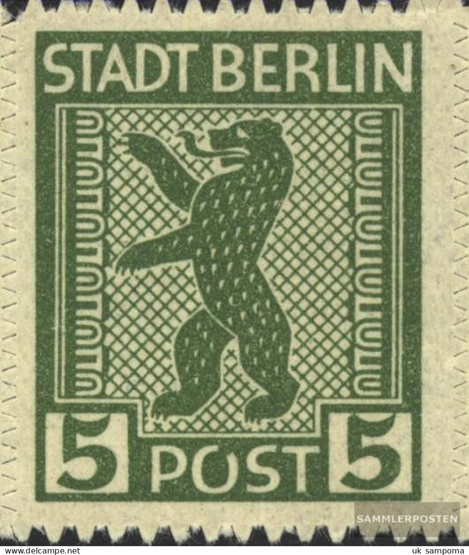 Soviet Zone (Allied.cast.) 1A XII, Open O In Post (Field 90) Unmounted Mint / Never Hinged 1945 Berlin Bear - Berlín & Brandenburgo