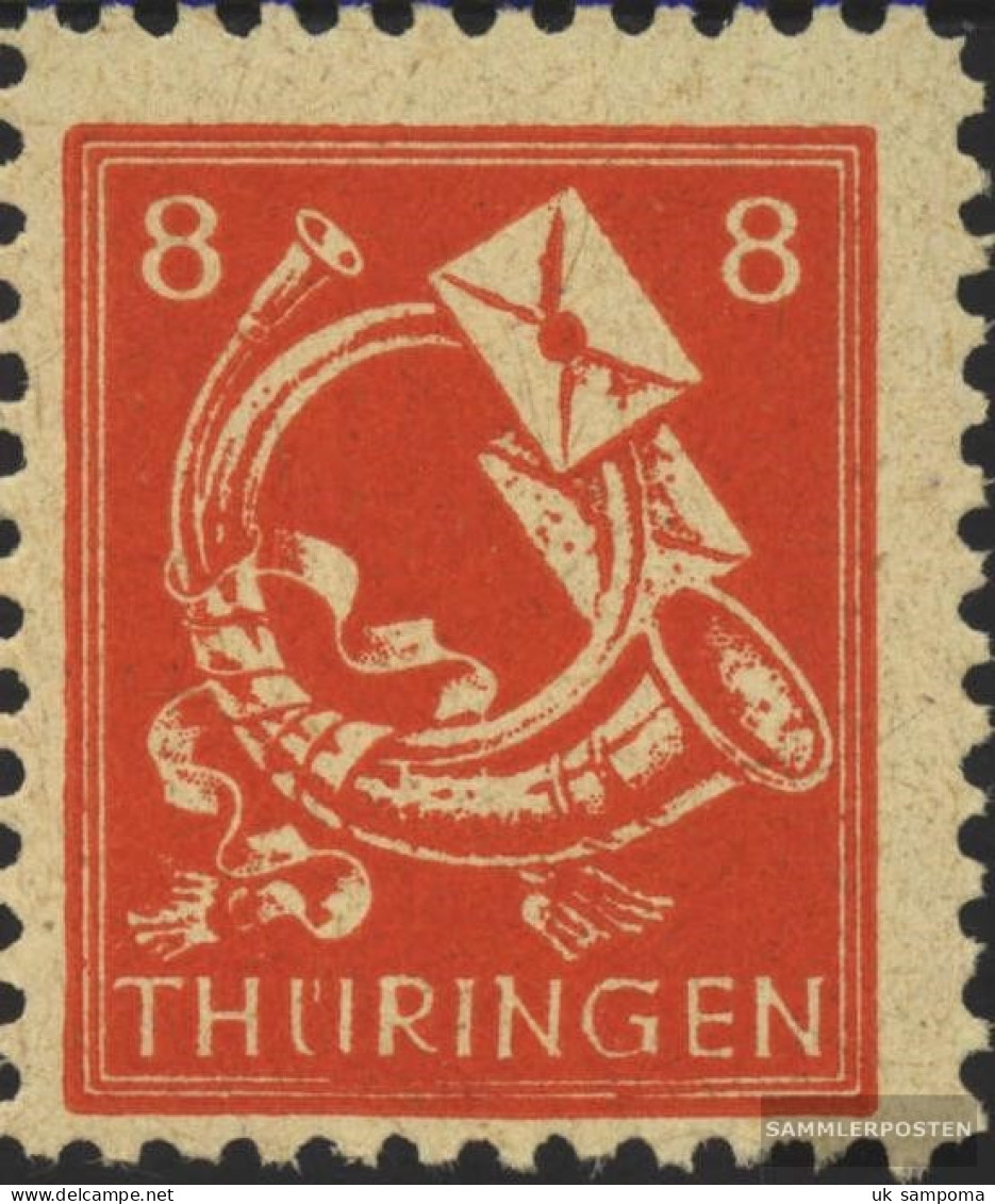 Soviet Zone (Allied.cast.) 96V, R With Loop, Ring Retouched, Rand Gebrüder. (Field 72) Unmounted Mint / Never Hinged 19 - Other & Unclassified