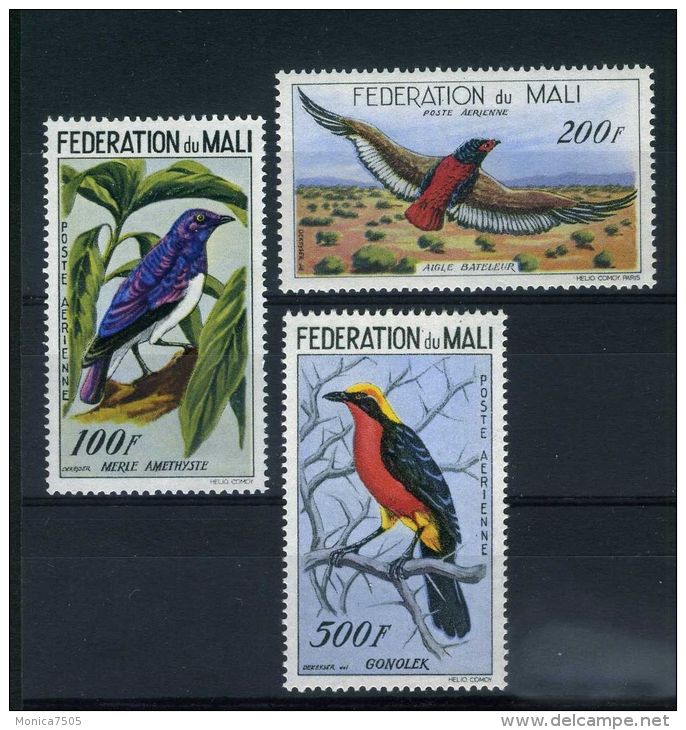 MALI  (  AERIEN )  :  Y&amp;T  N°  2/4  TIMBRES  NEUFS  SANS  TRACE  DE  CHARNIERE  , A  VOIR . - Mali (1959-...)