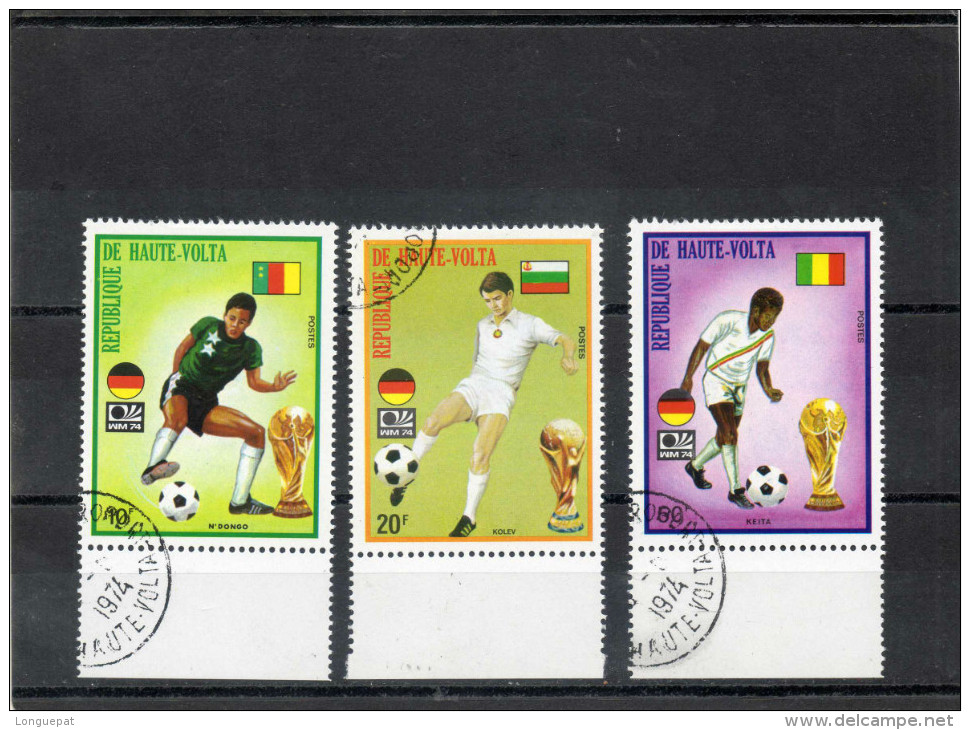 HAUTE-VOLTA - Foot-ball : Coupe Du Monde  "Munich 1974" - Footballeurs Divers ( Kolev, Keita, N´Dongo) - 1974 – Westdeutschland