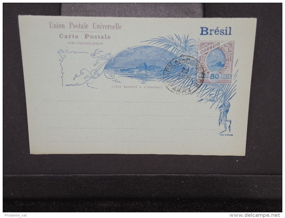 BRESIL-Entier Postal  Avec Péponse   Non Voyagé  Mais Oblitérés à Voir P6489 - Postal Stationery