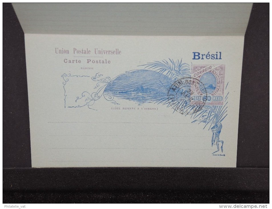 BRESIL-Entier Postal  Avec Péponse   Non Voyagé  Mais Oblitérés à Voir P6489 - Postal Stationery