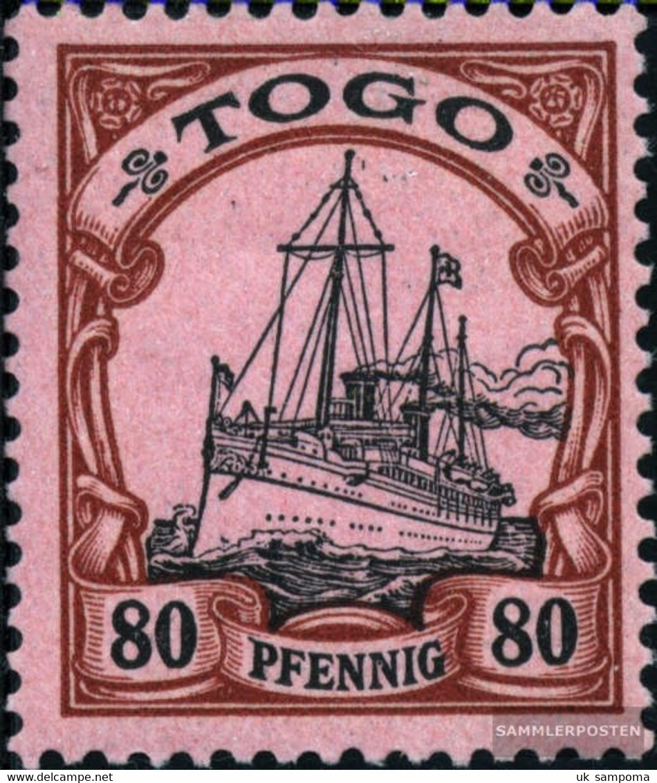 Togo (German. Colony) 15 With Hinge 1900 Ship Imperial Yacht Hohenzollern - Togo