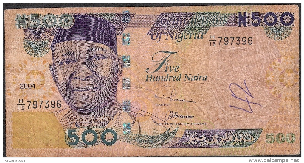 NIGERIA P30c 500 NAIRA  2004   FINE - Nigeria