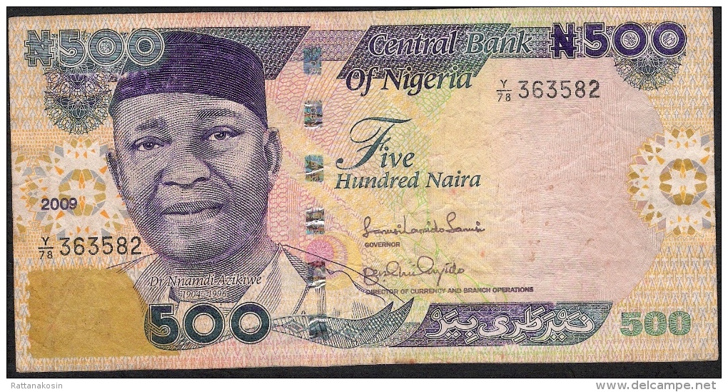 NIGERIA P30i 500 NAIRA  2009   FINE - Nigeria