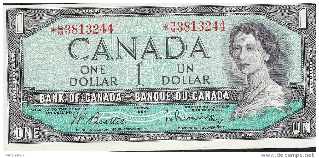CANADA P75b 1 DOLLAR 1961  BEATTIE RAMINSKY  REPLACEMENT   AU-UNC. - Canada