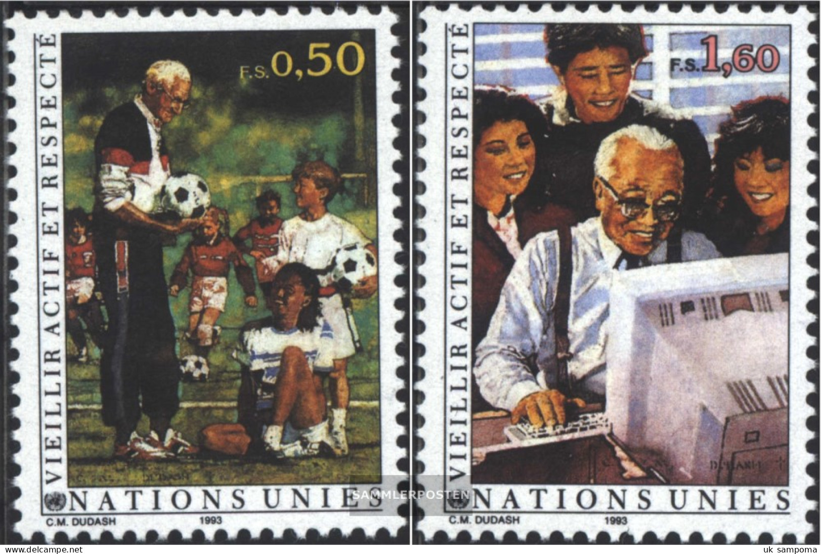 UN - Geneva 225-226 (complete Issue) Unmounted Mint / Never Hinged 1993 The Seniors - Ungebraucht