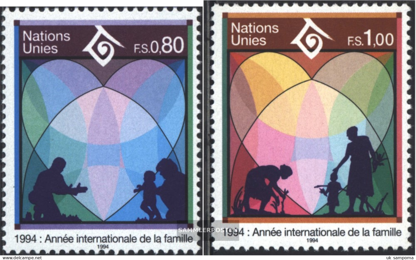 UN - Geneva 243-244 (complete Issue) Unmounted Mint / Never Hinged 1994 Year The Family - Unused Stamps