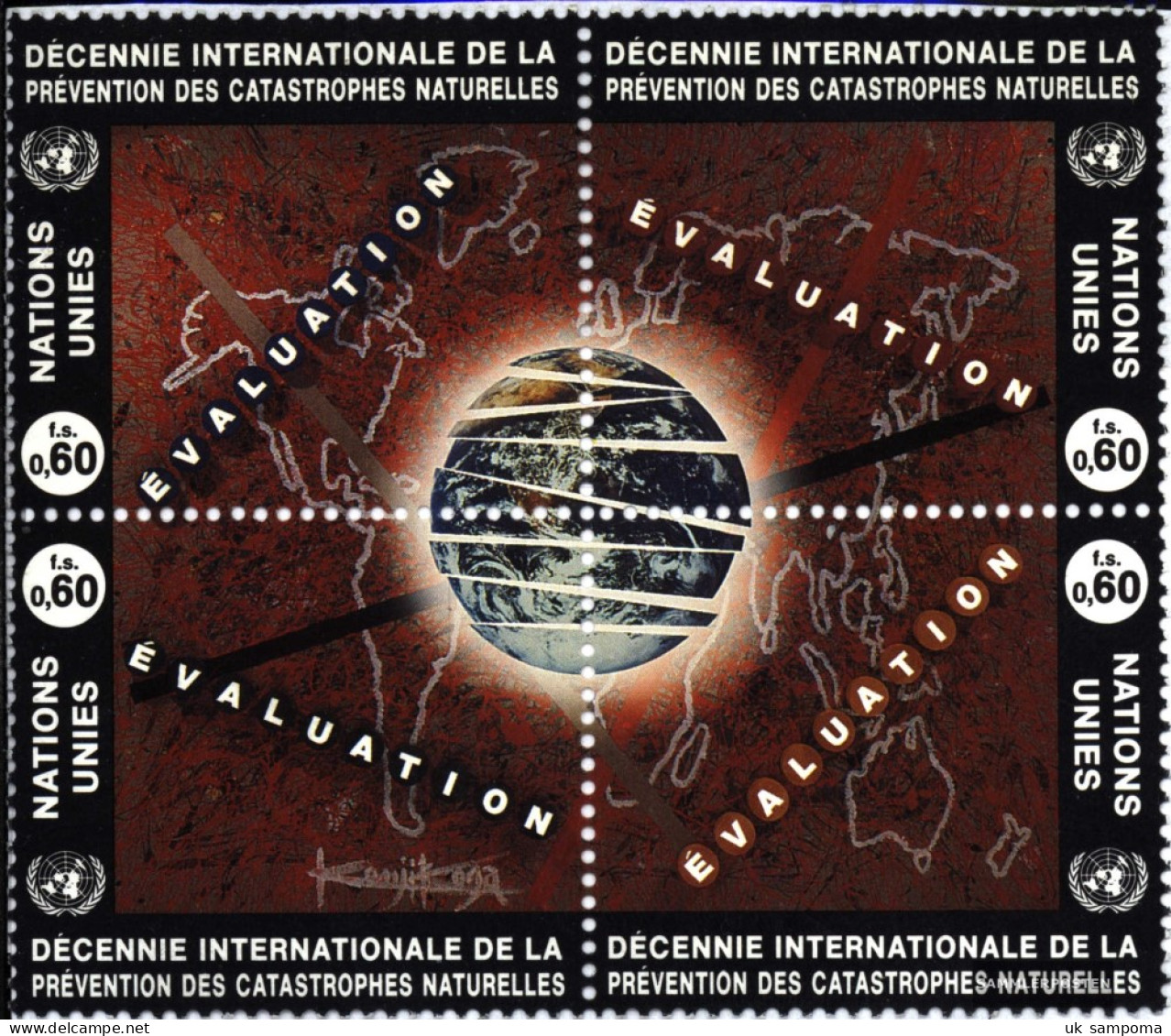 UN - Geneva 250-253 Block Of Four (complete Issue) Unmounted Mint / Never Hinged 1994 Natural Disasters-Conference - Vanuatu (1980-...)