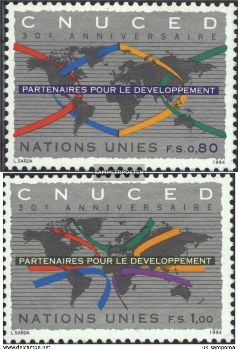 UN - Geneva 259-260 (complete Issue) Unmounted Mint / Never Hinged 1994 30 Years UNCTAD - Neufs