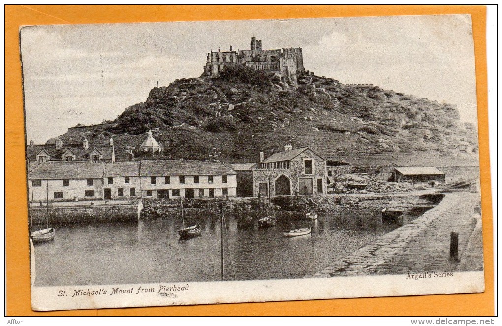 St Michaels Mount 1906 Postcard - St Michael's Mount