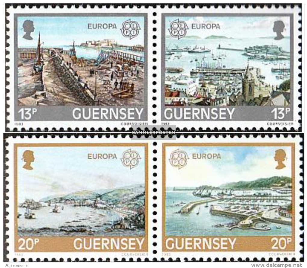 United Kingdom - Guernsey 265-268 Couples (complete.issue.) Fine Used / Cancelled 1983 Works - Guernesey